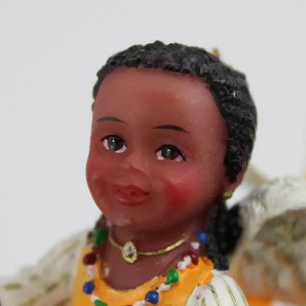 Vintage Kurt S Adler Resin Angel Figurine Christmas Ornament 2.5" Tall