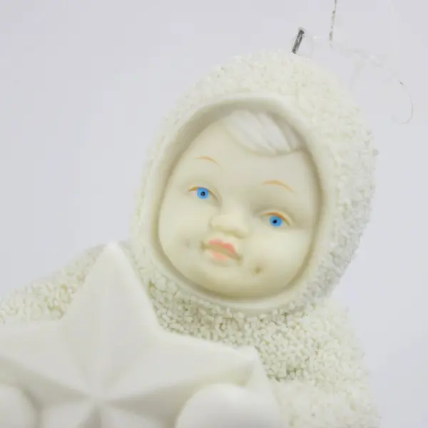 Vintage Department 56 Snowbabies First Star Jinglebaby Ornament 3.75" Tall VG