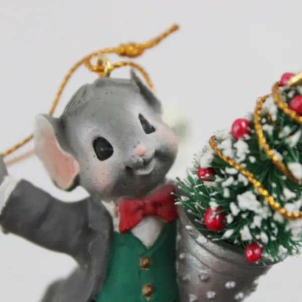Midwest of Cannon Falls MouseKins Resin Ornament Holiday Collectible 3" Tall 