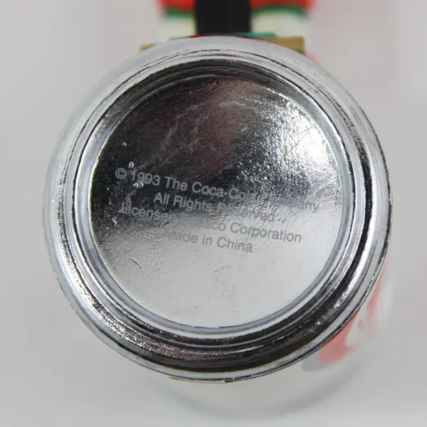 Vintage Diet Coke Slimmin' Santa Resin Ornament Coca-Cola Enesco 1993 3.5" Tall 