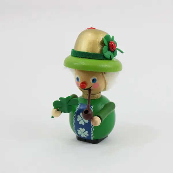 Steinbach Lucky Irish Leprechaun Wooden Ornament 3.5" Tall Good