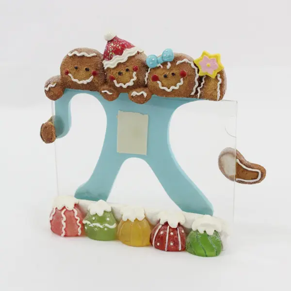 Kohl's 3-D Gingerbread Christmas Picture Frame 7 x 6.8 in Holiday Decor 