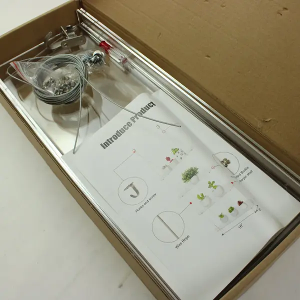 Acrylic Multi-Tier Hanging Window Plant Shelf System Indoor Display