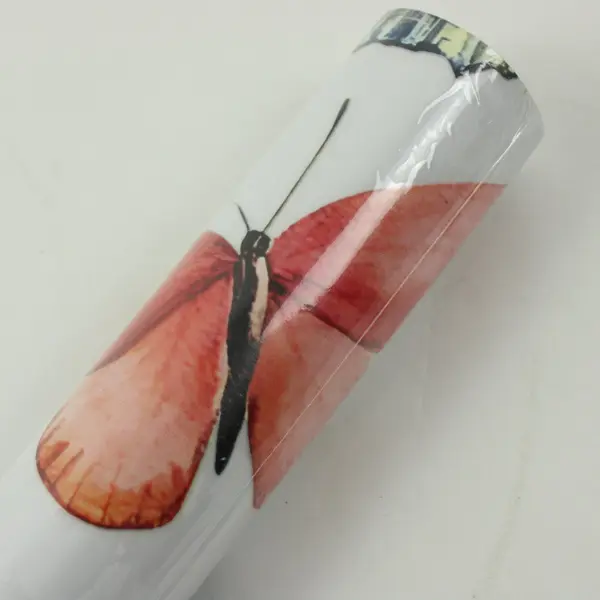 SeeWan Spring Floral Butterfly Printed Rolled Decorative Paper
