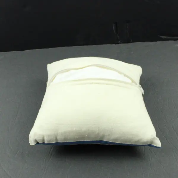 Unique Fibers Inc. Small Embroidered "Joy Peace Love" Pillow, 8.8"x8.8"  