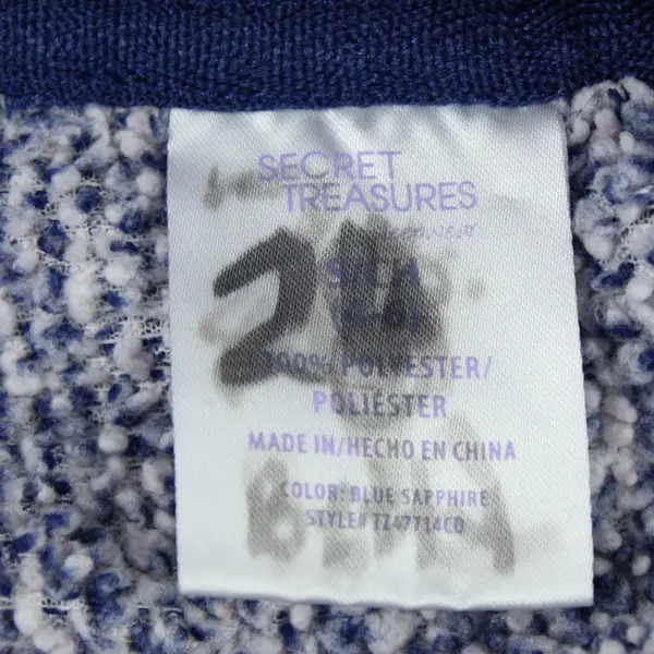 Secret Treasures Women's Knit Sleepwear Cardigan Blue Sapphire S 4-6