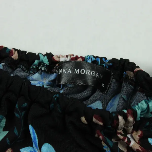 Anna Morgan Women's Floral Bell Sleeve Blouse XL Black Red Blue Green