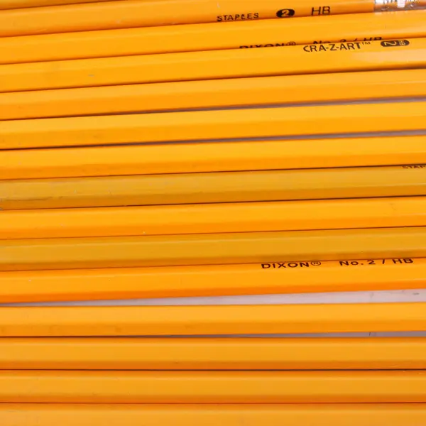 Assorted Yellow No. 2 HB Pencils with Erasers - Used Lot