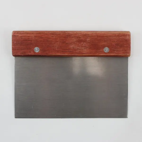 2 Stainless Steel Dough Scraper Pastry Cutter Scrapers W/ Wooden Handle