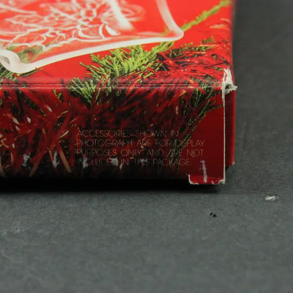 Home Beautiful Christmas Tree Happy Holidays Glass Server 7.5 Inch