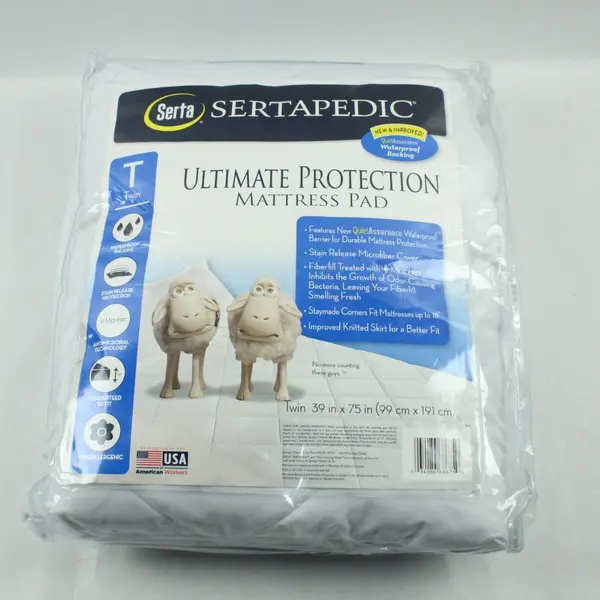 Serta Twin Ultimate Protection Quilted Mattress Pad