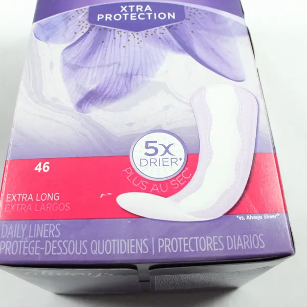 Set of 2 Always Daily Pantiliners Extra Long 46 Count Each 