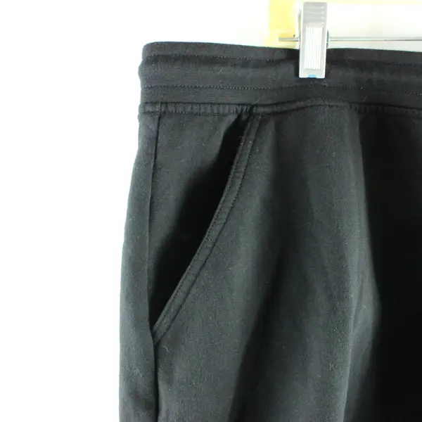 Eddie Bauer Women's Black Jersey Drawstring Waist Skirt XL Pockets