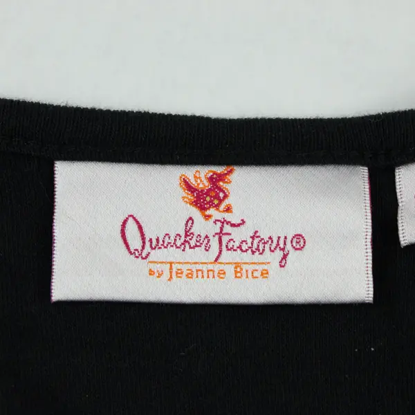 Quacker Factory By Jeanne Bice Black Long Sleeve Bedazzled Sleeves Top 2X