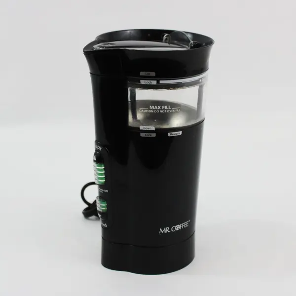 Mr. Coffee IDS57 Black Electric Coffee Grinder Deep Lid Chamber