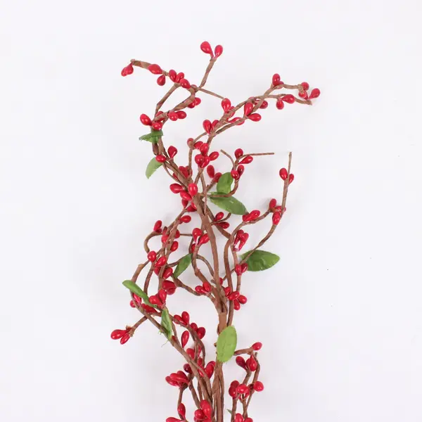 Red Berry Pip Berry Garland Vine Christmas Holiday Decor 72 in long