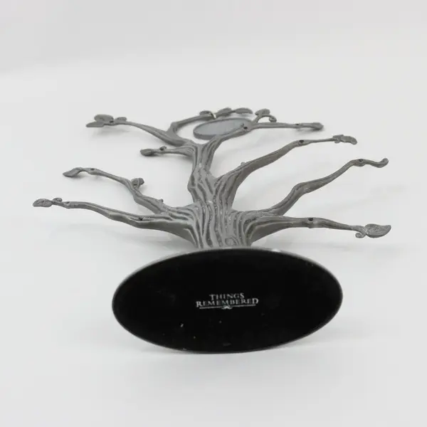 Things Remembered Pewter Family  Photo Jewelry Tree  12" Missing The Oval Frames