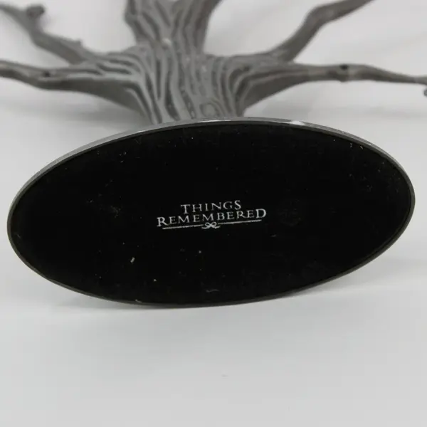 Things Remembered Pewter Family  Photo Jewelry Tree  12" Missing The Oval Frames