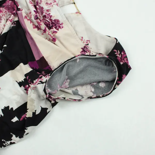 Calvin Klein Women's Floral Sleeveless Blouse Keyhole Neck Est XL