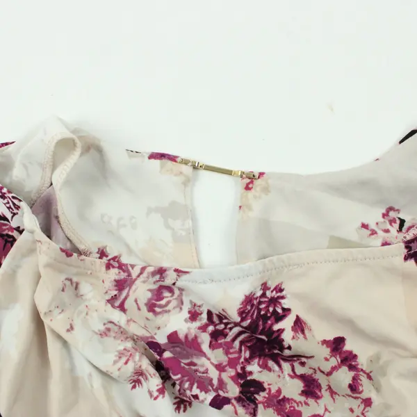 Calvin Klein Women's Floral Sleeveless Blouse Keyhole Neck Est XL