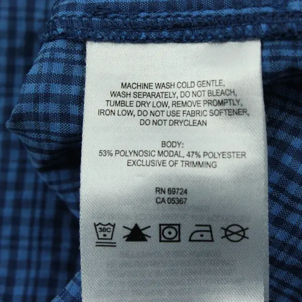 Columbia Omni-Shade Men's M Blue Plaid Short Sleeve Button Down Shirt