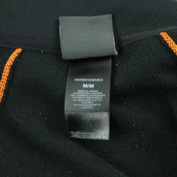 The North Face Men's Quarter Zip Pullover Black Orange Medium