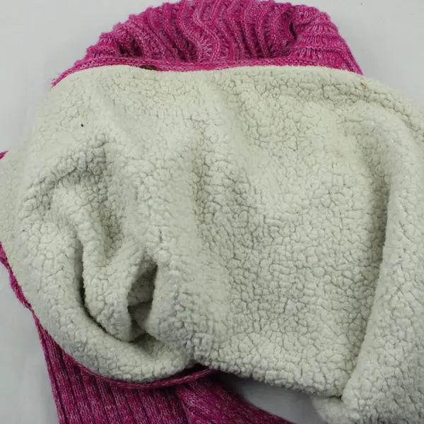 Catalonia Premium Pink Knit Mermaid Tail Blanket Sherpa Lined Throw 75.5''
