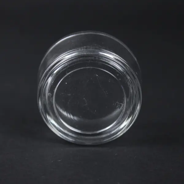 Set of 6 Thick Round Clear Glass Tealight Candle Holders