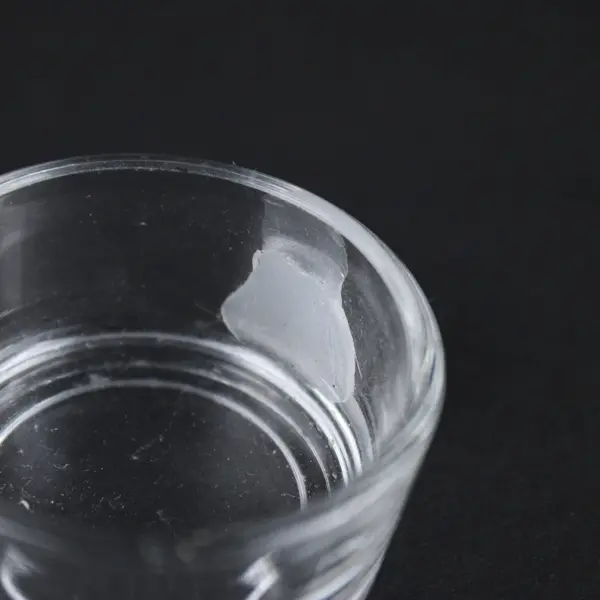 Set of 6 Thick Round Clear Glass Tealight Candle Holders