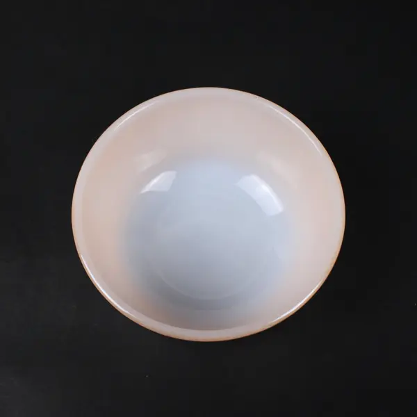 Vintage Anchor Hocking Fire-King #434 Custard Cup 6oz Metallic Milk Glass