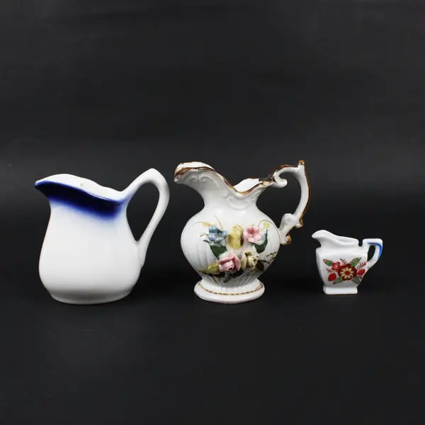 Lot of 3 Miniature Ceramic Jugs 
