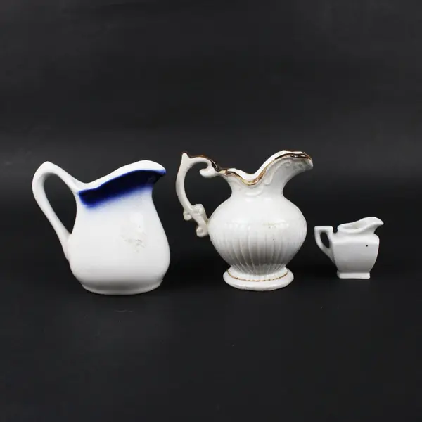 Lot of 3 Miniature Ceramic Jugs 