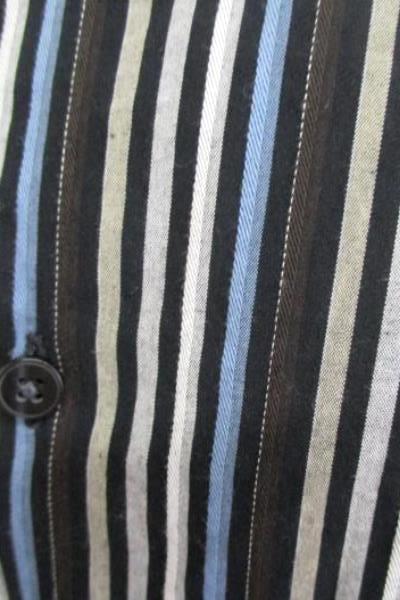 Ratio Claiborne Company Men's Button Up Shirt Stripped Long Sleeved Size XXL