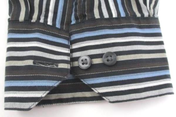 Ratio Claiborne Company Men's Button Up Shirt Stripped Long Sleeved Size XXL