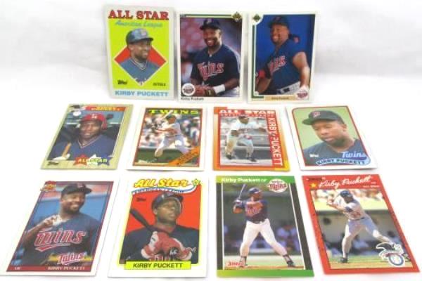 Lot Of 11 Kirby Puckett Trading Cards No Dupes 5 All Star Cards Topps Upper Deck