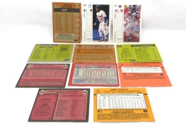 Lot Of 11 Kirby Puckett Trading Cards No Dupes 5 All Star Cards Topps Upper Deck