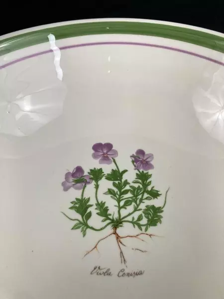 Himark Viola Cenisia Deep Porcelain Serving Bowl 10.75" Diameter