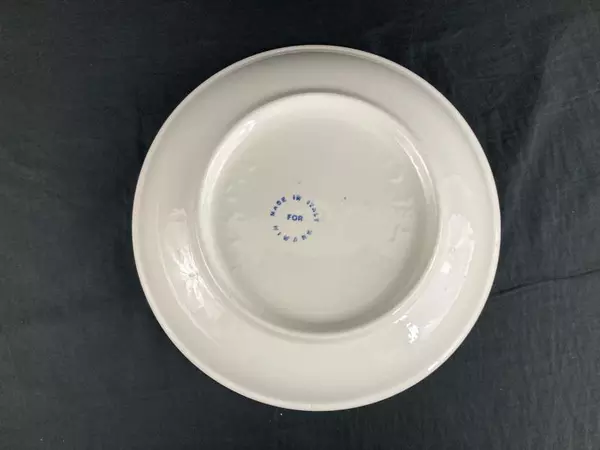 Himark Viola Cenisia Shallow Bowl 10.5" Porcelain Made in Italy Pre-Owned