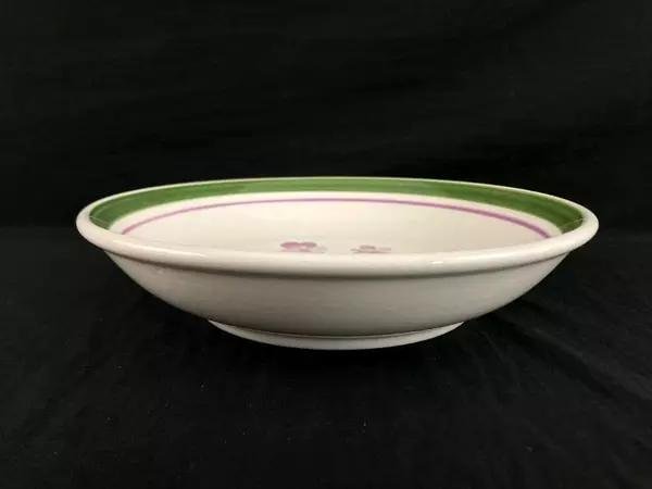 Himark Viola Cenisia Shallow Bowl 10.5" Porcelain Made in Italy Pre-Owned