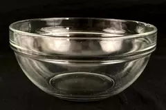 Arcoroc France Clear Glass Mixing Bowl 7.75" Diameter 