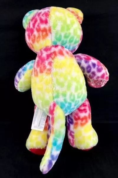 Build A Bear Workshop Rainbow Leopard Lisa Frank Plush Toy 17"
