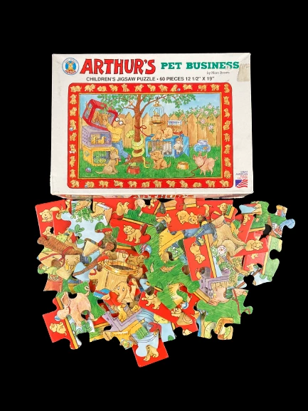 Lot of 5 Great American Puzzle Factory Arthur 60 Piece Children's Puzzles