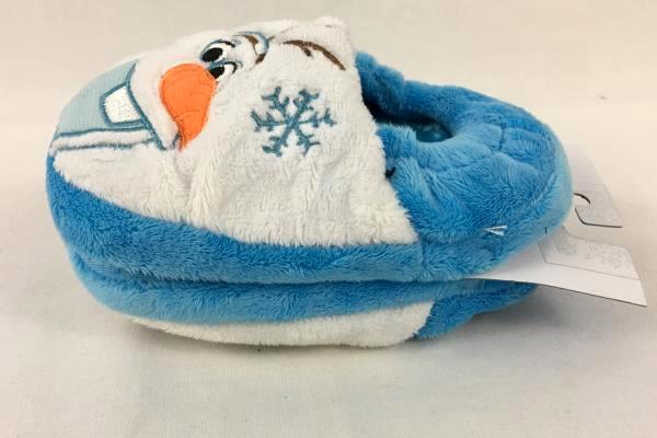 Lot of 2 Children's Slippers Size 5/6 & 7/8 "Go Diego Go" & "Olaf" Winter