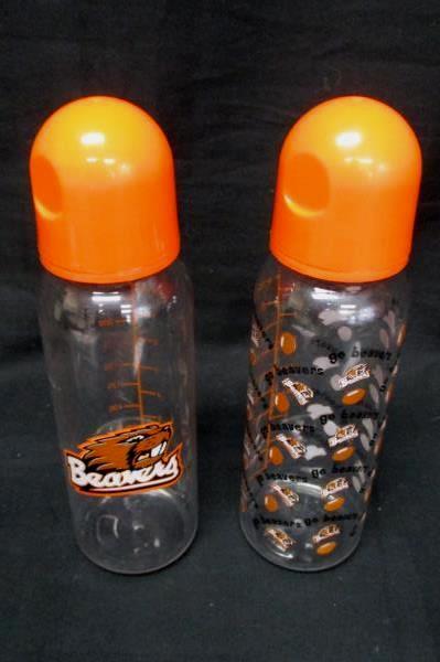 2 Baby Bottles Set Beavers Football Go Beavs College Oregon State University