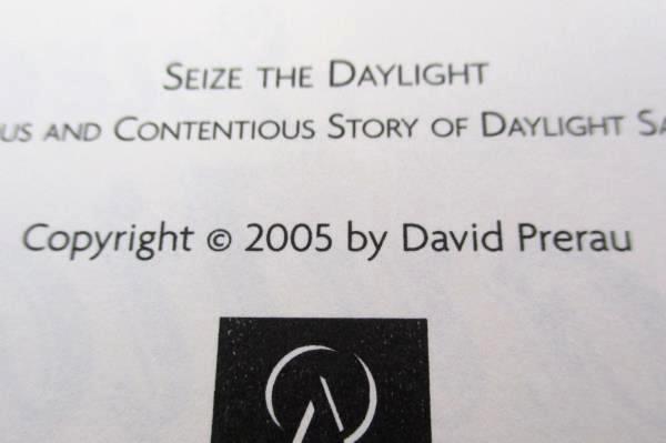 Seize the Daylight by David Prerau Science/History Novel 2005