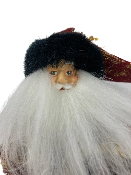 Vintage 1994 Classic Collectibles Victorian Santa Ornament 7" with Box