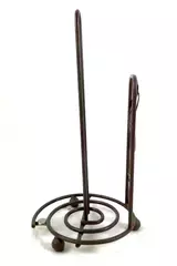 Rustic Paper Towel Holder Cast Iron Mug Rack Chili Peppers Southwestern