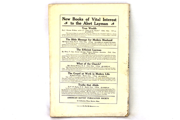 Missions Baptist Monthly Magazine Antique Softcover Book October 1913