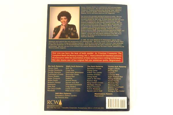 Timeless Treasures Volume One By Nancy Johnson-Srebro Rotary Cutting 51 Patterns