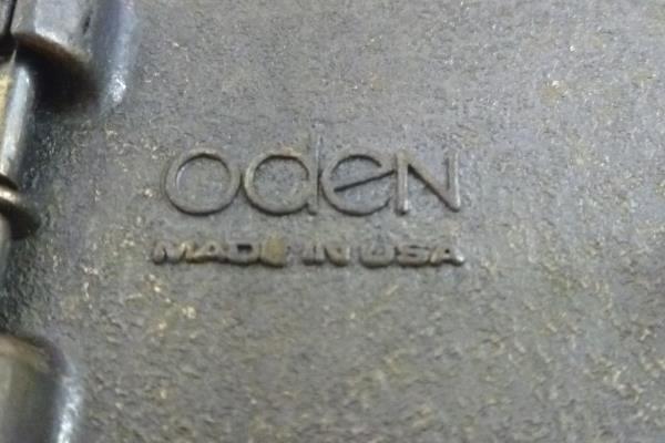 Lot of 4 Oden Brass & Woodgrain Personalized Nameplate Belt Buckles Made in USA